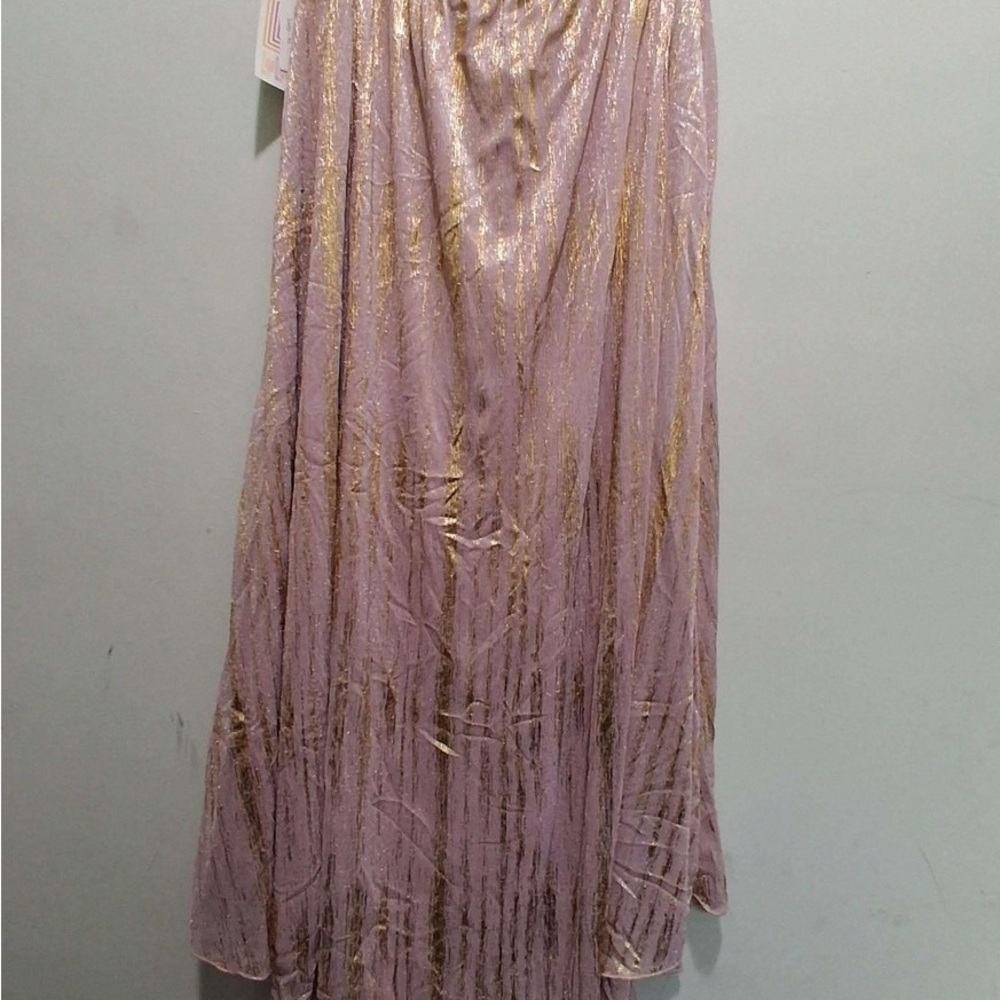 LuLaRoe Maxi Skirt in Gold and Purple